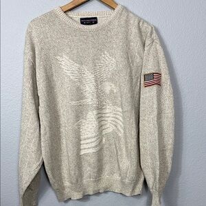 Vintage Roundtree & Yorke Men's Cream Sweater‎